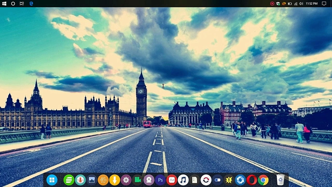 Windows 10 Desktop Customization like mac os sierra