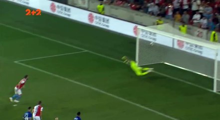 Josef Husbauer Goal HD -  Slavia Praga 1 - 1	 Dyn. Kyiv   07.08.2018 HD