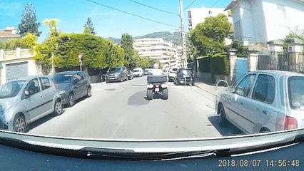 dashcam quad loupe son virage