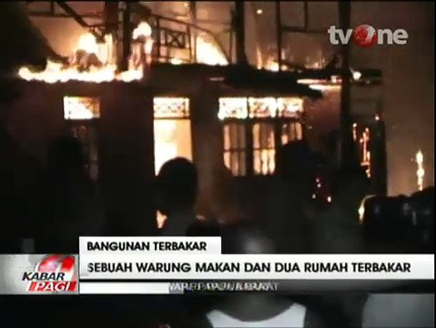 Kompor Meledak, 2 Rumah dan Warung Makan Ludes Terbakar