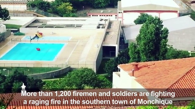Helicopters use local swimming pools to tackle fires in Portugal