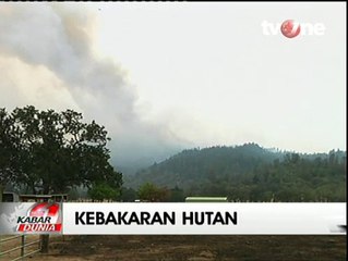 Petugas Kesulitan Padamkan Kebakaran Lahan Seluas 168 KM di AS