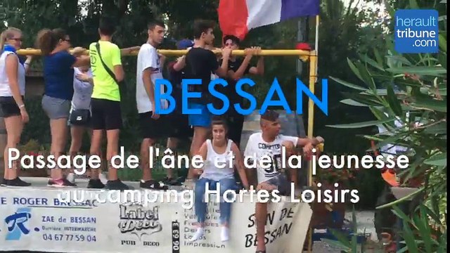 BESSAN - Passage de l'âne et de la jeunesse Bessanaise à Hortes Loisirs