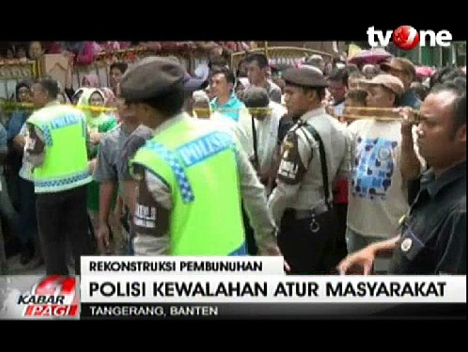 Rekonstruksi Pembunuhan Juragan Kos Ricuh
