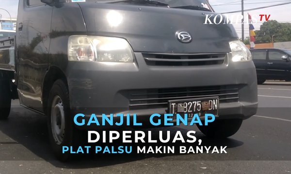 Ganjil Genap Diperluas, Plat Palsu Makin Banyak