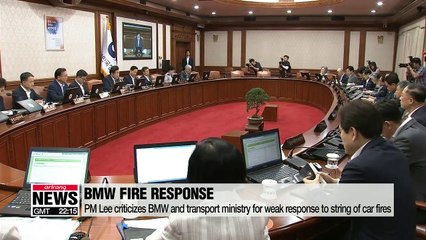 PM Lee criticizes BMW and transport ministry for weak response to string of car fires