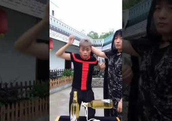 Man Foils Friends' Floating Beer Trick