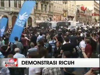 Aksi Demo Tolak Aturan Jam Malam di Turki Berakhir Bentrok