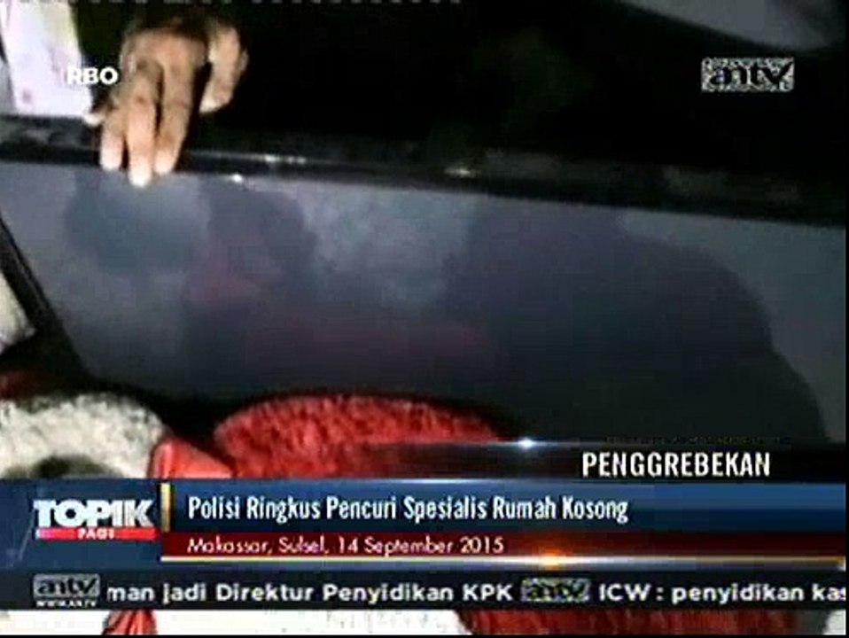 Polisi Ringkus Pencuri Spesialis Rumah Kosong