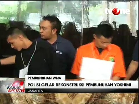 Polisi Gelar Rekonstruksi Pembunuhan Wanita WN Jepang