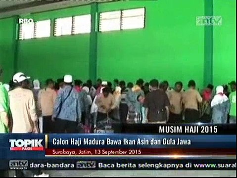 Jemaah Calon Haji Asal Madura Bawa Ikan Asin dan Gula Jawa