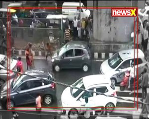 Delhi: A group of Kanwarias were caught on video vandalising a car in Moti Nagar