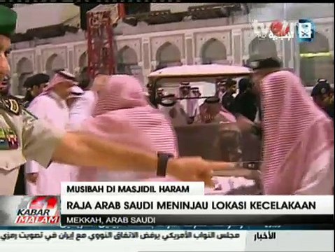Raja Salman Kunjungi Mekkah Tinjau Lokasi Jatunya Crane