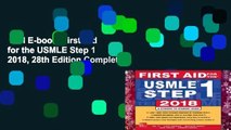 Full E-book  First Aid for the USMLE Step 1 2018, 28th Edition Complete