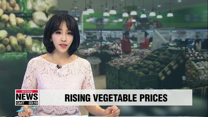 Vegetable prices climb 5.4% for a week due to heatwave
