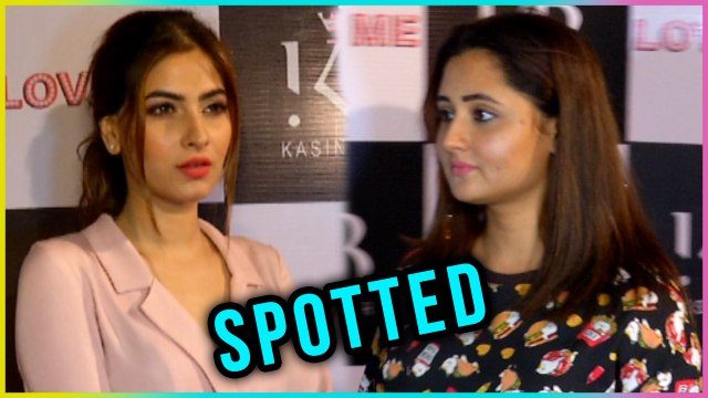 Rashmi Desai And Karishma Sharma Spotted At love Me Song Launch | Puneesh Sharma And Bandgi Kalra