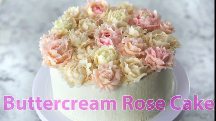 How to Make a Buttercream Rose Cake (3)