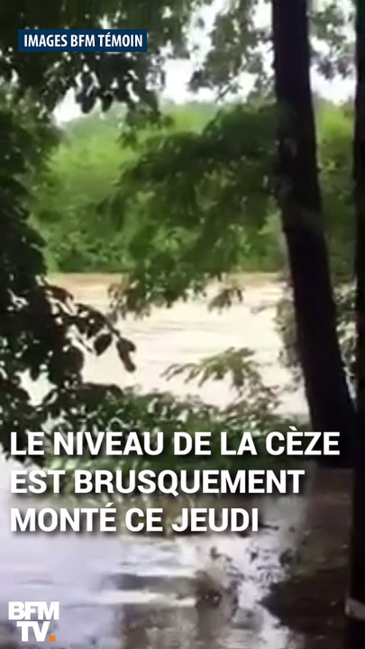 Dans le Gard, une caravane emportée par la rivière après les orages