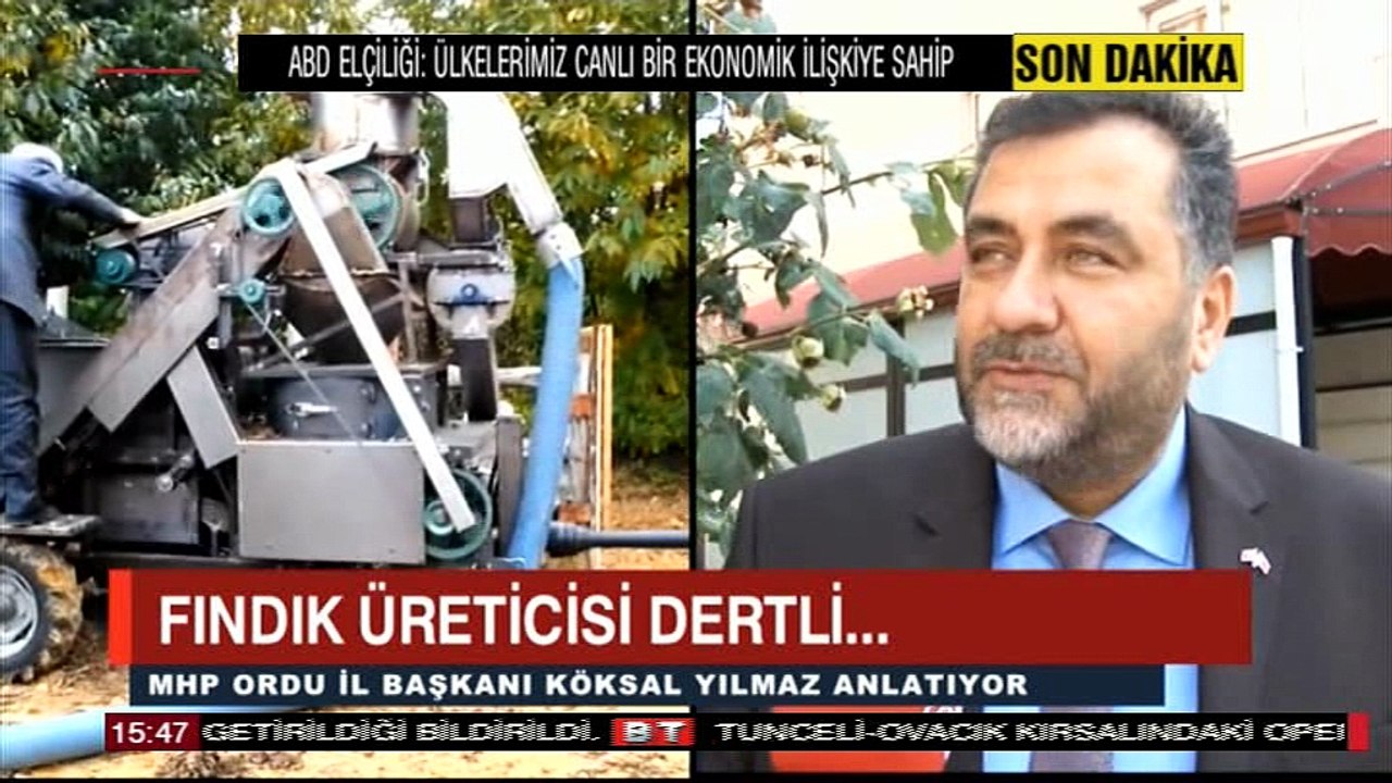MHP ORDU İL BAŞKANI KÖKSAL YILMAZ FINDIK ÜRETİSİNİN SORUNLARI