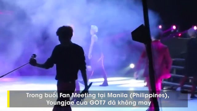 Những sao Hàn không may khi bị pháo hoa bắn vào người khi biểu diễn