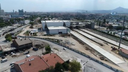 Konya'nın İnşaat Halindeki Yeni Yht Garı Havadan Böyle Görüntülendi