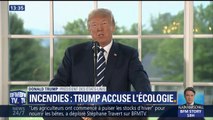 Pour Trump, les incendies sont amplifiés par les lois environnementales... et propose plutôt d'abattre des arbres