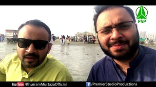 Barvein Hussain at Clifton Beach Karachi - Khurram Murtaza & Abid Ali Kasuri.