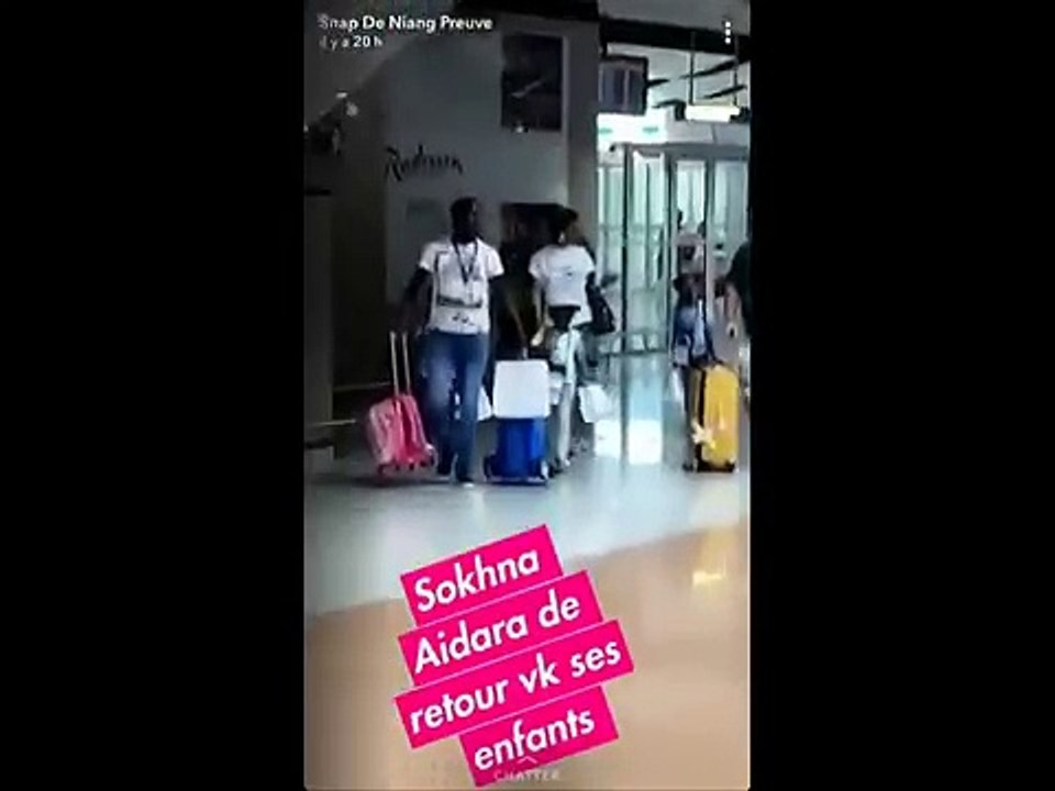Sokhna Aidara de retour des vacances avec ses enfants