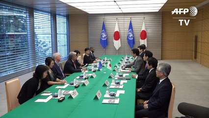 غوتيريش في اليابان للبحث في الازمة الكورية الشمالية