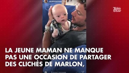Marlon, le fils de Caroline Receveur, ressemble beaucoup à sa maman : la preuve en images