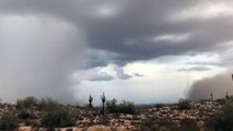 Dust Storm Meets Rain Storm