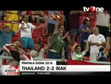 Sempat Tertinggal 2 Gol, Thailand Tahan Imbang Irak