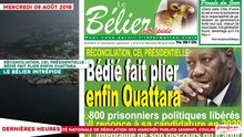 Le Titrologue du 08 Août 2018 : Réconciliation, CEI, Présidentielle,  Bédié fait plier enfin Ouattara