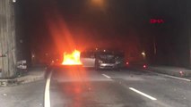 Ordu Tünelde Otomobil Yandı Zincirleme Kaza Yaşandı