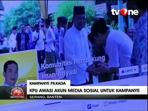 KPU Banten Awasi Akun Medsos Milik Calon Kepala Daerah
