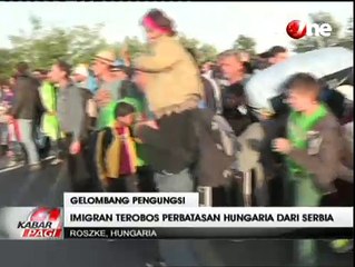 Ratusan Pengungsi Terobos Blokade Polisi Hungaria