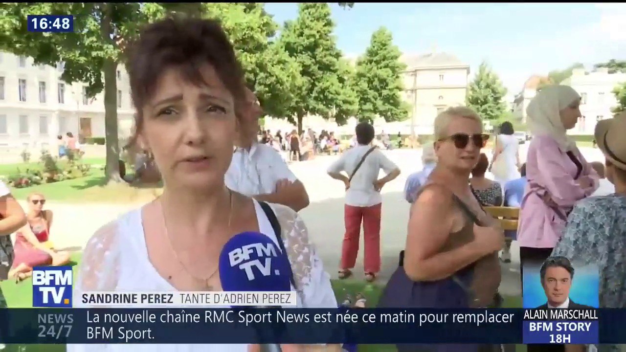 "A chaque fois on dit 'plus jamais ça', mais ça continue toujours", déplore la tante d'Adrien Perez