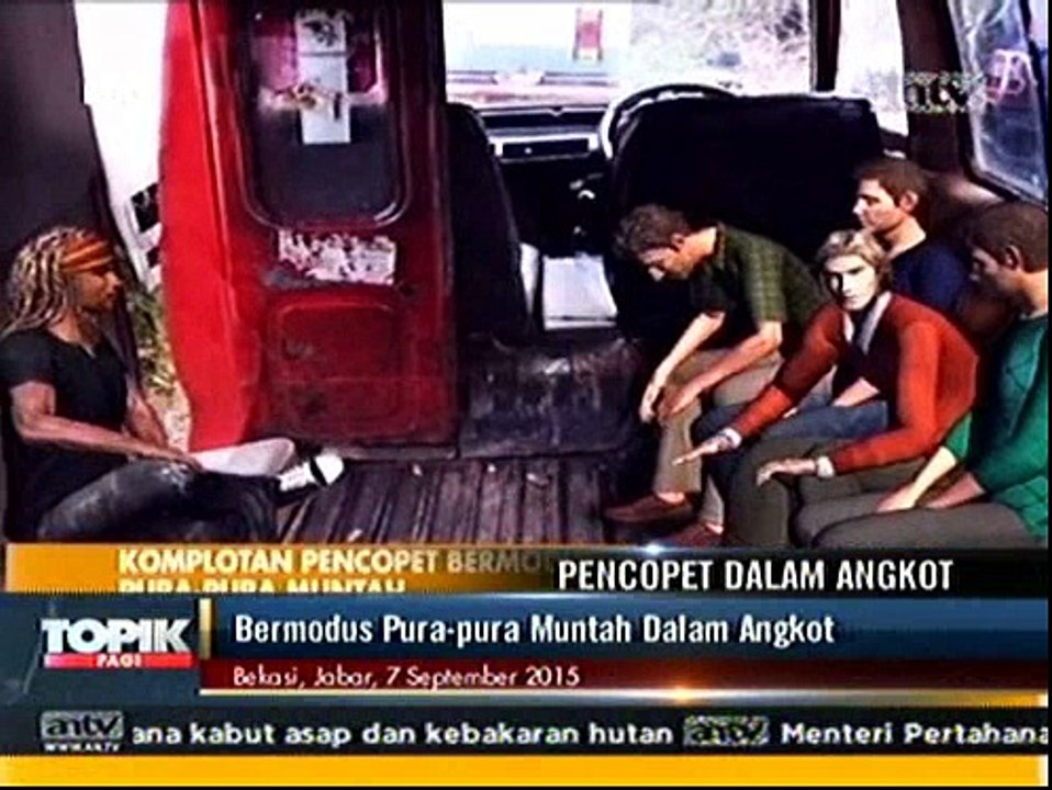Polisi Bekuk Komplotan Pencopet di Dalam Angkot