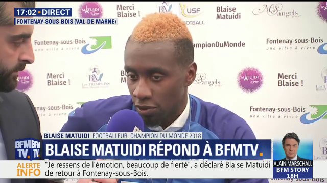 C'était important de venir, c'est leur victoire , affirme Blaise Matuidi de retour à Fontenay-sous-Bois