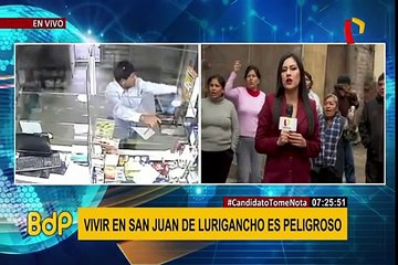 Vecinos preocupados por alto indice de delincuencia en calles de SJL