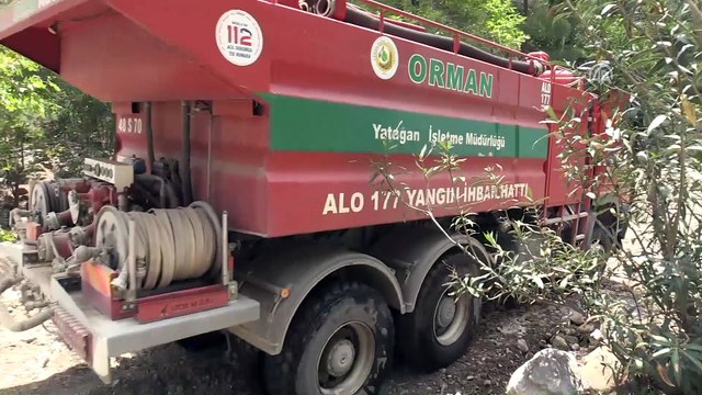 Kontrol altına alınan orman yangını, kozalakla yeniden başladı - MUĞLA