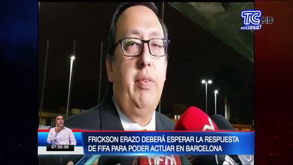 Frickson Erazo deberá esperar la respuesta de FIFA para actuar en Barcelona