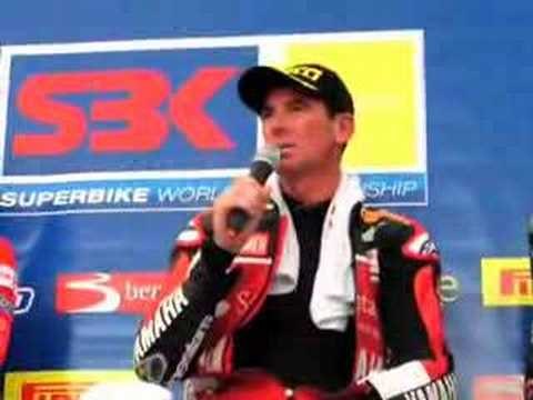 Troy Corser speaks after taking pole in Misano WSB