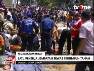 Pekerja Jembatan di Bogor Ditemukan Tewas Tertimbun