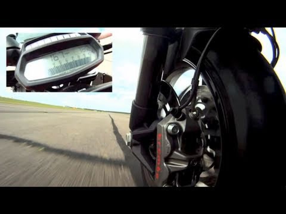 Ducati Diavel onboard flat out!
