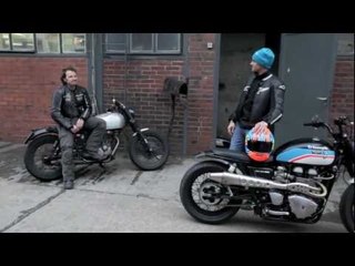JVB Brit Bob Triumph Thruxton first ride