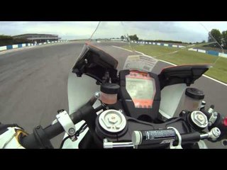 KTM RC8R Track onboard at Donington Park
