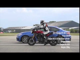 BMW M235i Coupe vs Yamaha MT-09 Tracer | Specials | Motorcyclenews.com
