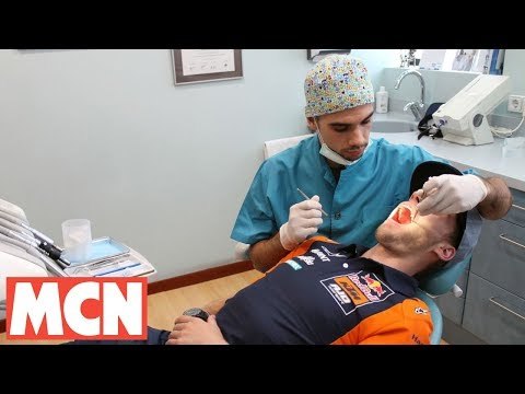 Doctor Oliveira gives teammate Binder a check-up | Sport | Motorcyclenews.com