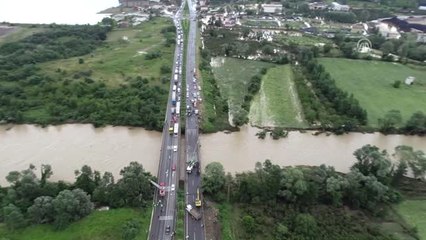 Cevizdere Köprüsü Sel Sonrası Havadan Görüntülendi